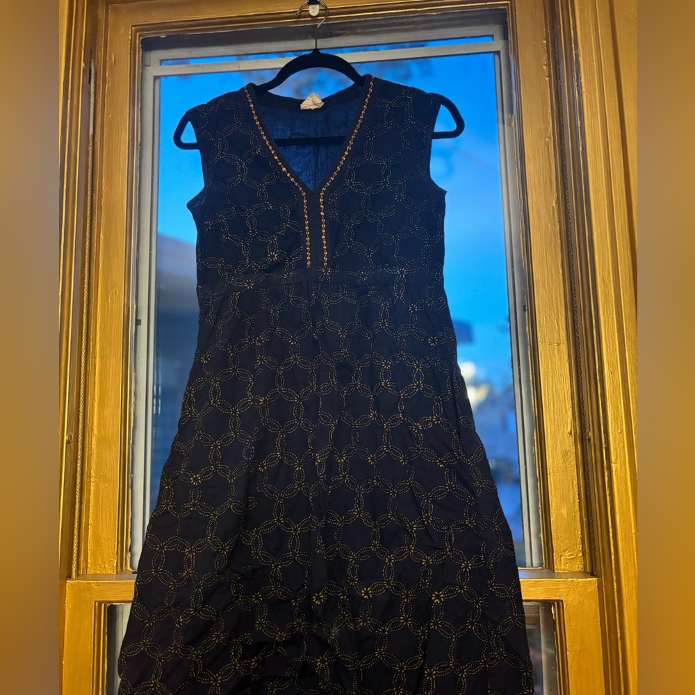 Navy cotton dress